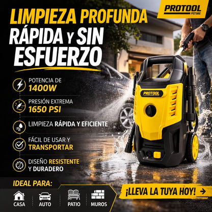 HIDROLAVADORA PROTOOL POWER 1650psi 110V