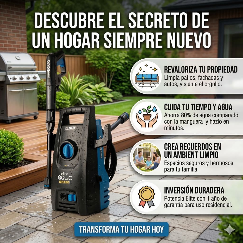 HIDROLAVADORA DE ALTA PRESION ELITE 1450psi