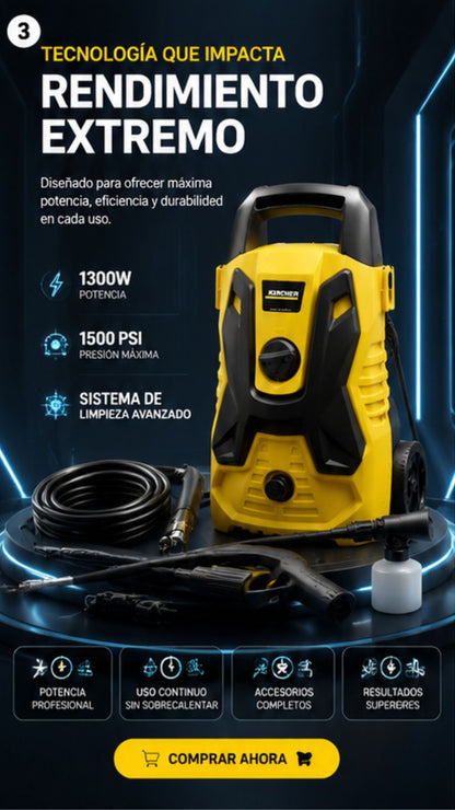 HIDROLAVADORA PROFECIONAL KARCHER 1500PSI