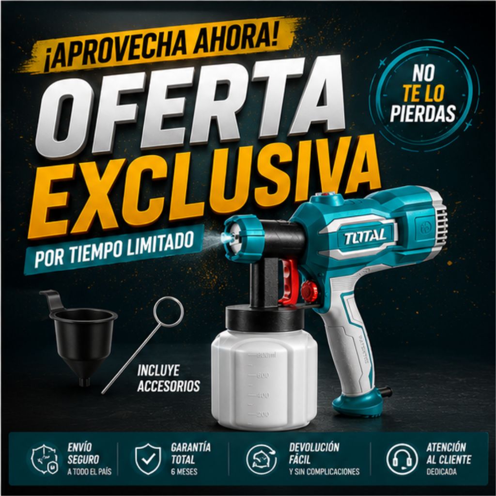 PISTOLA PROFECIONAL PARA PINTAR ELECTRICA TOTAL 450W